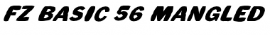 Download FZ BASIC 56 MANGLED ITALIC Font Download FZ BASIC 56 MANGLED ITALIC Font