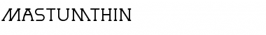 Download MastumThin Font Download MastumThin Font