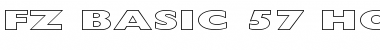Download FZ BASIC 57 HOLLOW EX Font Download FZ BASIC 57 HOLLOW EX Font