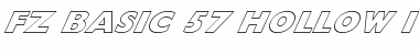 Download FZ BASIC 57 HOLLOW ITALIC Font Download FZ BASIC 57 HOLLOW ITALIC Font