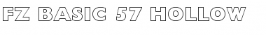 Download FZ BASIC 57 HOLLOW Font Download FZ BASIC 57 HOLLOW Font