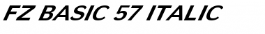 Download FZ BASIC 57 ITALIC Font Download FZ BASIC 57 ITALIC Font