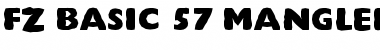 Download FZ BASIC 57 MANGLED Font Download FZ BASIC 57 MANGLED Font