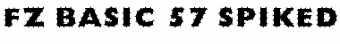 Download FZ BASIC 57 SPIKED Font Download FZ BASIC 57 SPIKED Font