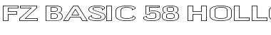 Download FZ BASIC 58 HOLLOW EX Font Download FZ BASIC 58 HOLLOW EX Font
