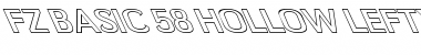 Download FZ BASIC 58 HOLLOW LEFTY Font Download FZ BASIC 58 HOLLOW LEFTY Font