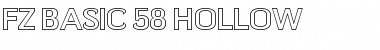 Download FZ BASIC 58 HOLLOW Font Download FZ BASIC 58 HOLLOW Font