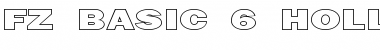 Download FZ BASIC 6 HOLLOW EX Font Download FZ BASIC 6 HOLLOW EX Font