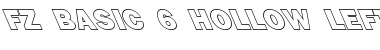 Download FZ BASIC 6 HOLLOW LEFTY Font Download FZ BASIC 6 HOLLOW LEFTY Font
