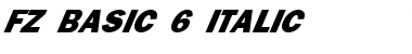 Download FZ BASIC 6 ITALIC Font Download FZ BASIC 6 ITALIC Font