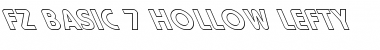 Download FZ BASIC 7 HOLLOW LEFTY Font Download FZ BASIC 7 HOLLOW LEFTY Font