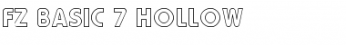 Download FZ BASIC 7 HOLLOW Font Download FZ BASIC 7 HOLLOW Font