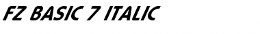 Download FZ BASIC 7 ITALIC Font Download FZ BASIC 7 ITALIC Font