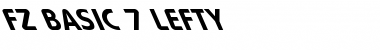 Download FZ BASIC 7 LEFTY Font Download FZ BASIC 7 LEFTY Font