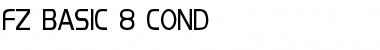 Download FZ BASIC 8 COND Font Download FZ BASIC 8 COND Font