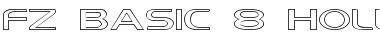 Download FZ BASIC 8 HOLLOW EX Font Download FZ BASIC 8 HOLLOW EX Font