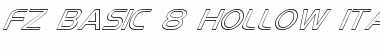 Download FZ BASIC 8 HOLLOW ITALIC Font Download FZ BASIC 8 HOLLOW ITALIC Font