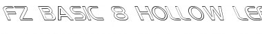 Download FZ BASIC 8 HOLLOW LEFTY Font Download FZ BASIC 8 HOLLOW LEFTY Font
