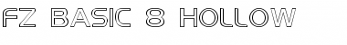 Download FZ BASIC 8 HOLLOW Font Download FZ BASIC 8 HOLLOW Font
