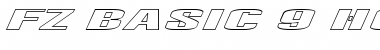 Download FZ BASIC 9 HOLLOW ITALIC Font Download FZ BASIC 9 HOLLOW ITALIC Font