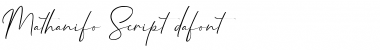 Download Mathanifo Script Font Download Mathanifo Script Font