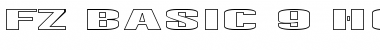 Download FZ BASIC 9 HOLLOW Font Download FZ BASIC 9 HOLLOW Font