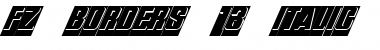 Download FZ BORDERS 13 ITALIC Font Download FZ BORDERS 13 ITALIC Font