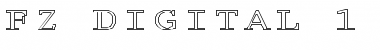 Download FZ DIGITAL 1 HOLLOW EX Font Download FZ DIGITAL 1 HOLLOW EX Font