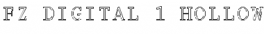 Download FZ DIGITAL 1 HOLLOW Font Download FZ DIGITAL 1 HOLLOW Font