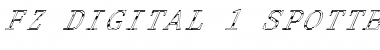 Download FZ DIGITAL 1 SPOTTED ITALIC Font Download FZ DIGITAL 1 SPOTTED ITALIC Font