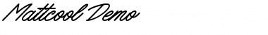Download MattcoolDemo Font Download MattcoolDemo Font