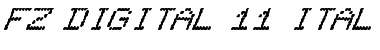 Download FZ DIGITAL 11 ITALIC Font Download FZ DIGITAL 11 ITALIC Font