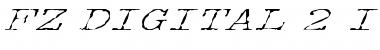 Download FZ DIGITAL 2 ITALIC Font Download FZ DIGITAL 2 ITALIC Font