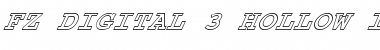 Download FZ DIGITAL 3 HOLLOW ITALIC Font Download FZ DIGITAL 3 HOLLOW ITALIC Font