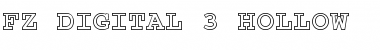 Download FZ DIGITAL 3 HOLLOW Font Download FZ DIGITAL 3 HOLLOW Font
