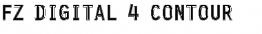 Download FZ DIGITAL 4 CONTOUR Font Download FZ DIGITAL 4 CONTOUR Font