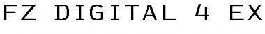 Download FZ DIGITAL 4 EX Font Download FZ DIGITAL 4 EX Font