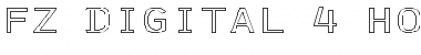 Download FZ DIGITAL 4 HOLLOW EX Font Download FZ DIGITAL 4 HOLLOW EX Font