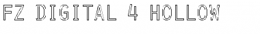 Download FZ DIGITAL 4 HOLLOW Font Download FZ DIGITAL 4 HOLLOW Font