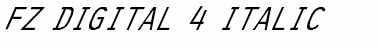 Download FZ DIGITAL 4 ITALIC Font Download FZ DIGITAL 4 ITALIC Font