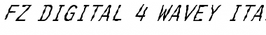Download FZ DIGITAL 4 WAVEY ITALIC Font Download FZ DIGITAL 4 WAVEY ITALIC Font
