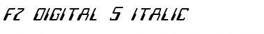 Download FZ DIGITAL 5 ITALIC Font Download FZ DIGITAL 5 ITALIC Font