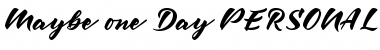 Download Maybe one Day DEMO Font Download Maybe one Day DEMO Font