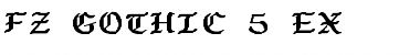 Download FZ GOTHIC 5 EX Font Download FZ GOTHIC 5 EX Font