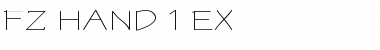 Download FZ HAND 1 EX Font Download FZ HAND 1 EX Font