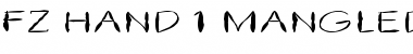 Download FZ HAND 1 MANGLED EX Font Download FZ HAND 1 MANGLED EX Font