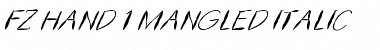 Download FZ HAND 1 MANGLED ITALIC Font Download FZ HAND 1 MANGLED ITALIC Font