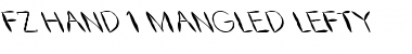 Download FZ HAND 1 MANGLED LEFTY Font Download FZ HAND 1 MANGLED LEFTY Font
