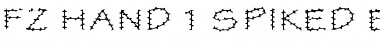 Download FZ HAND 1 SPIKED EX Font Download FZ HAND 1 SPIKED EX Font