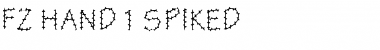 Download FZ HAND 1 SPIKED Font Download FZ HAND 1 SPIKED Font